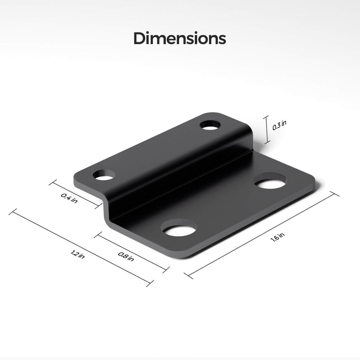 Renogy Mounting Brackets for 12V 200Ah Pro LiFePO4 Batteries (Set of 4)
