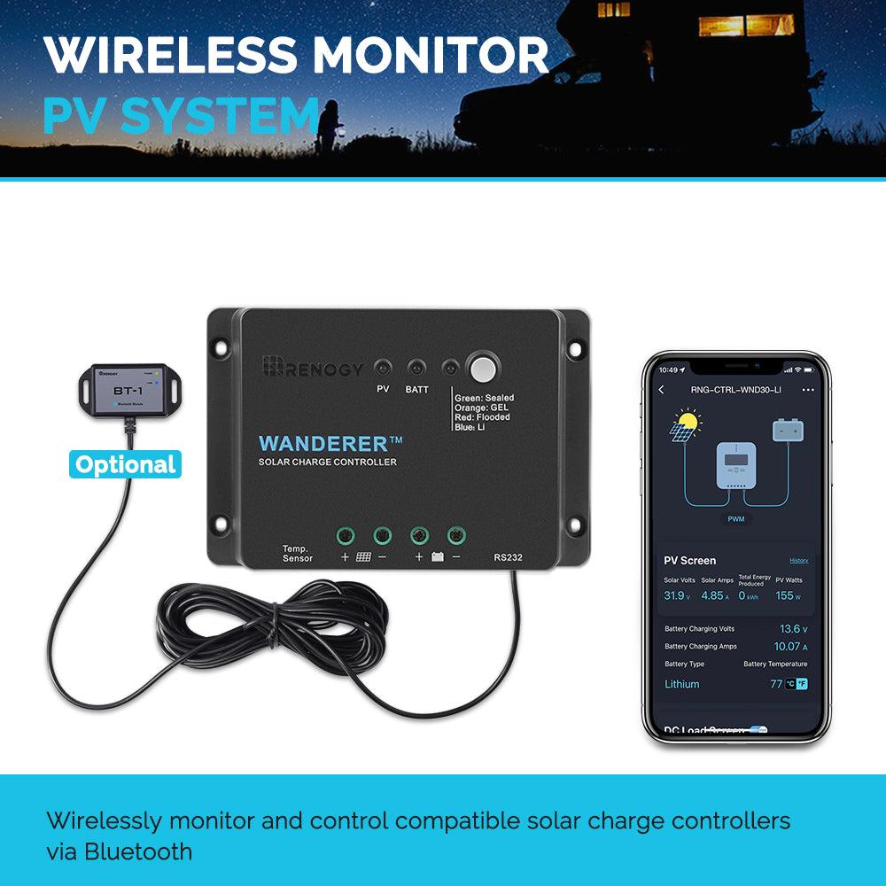 Wanderer Li 30A PWM Charge Controller