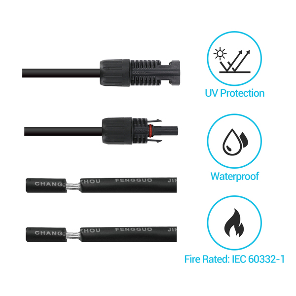 Solar Adaptor Kit Between Solar Panel And Charge Controller (One Pair)