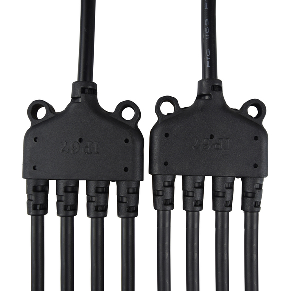 4 to 1 Solar Y Branch Connectors MFFFF + FMMMM Pair