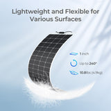 Panel solar flexible monocrystalline 200 W 12 V