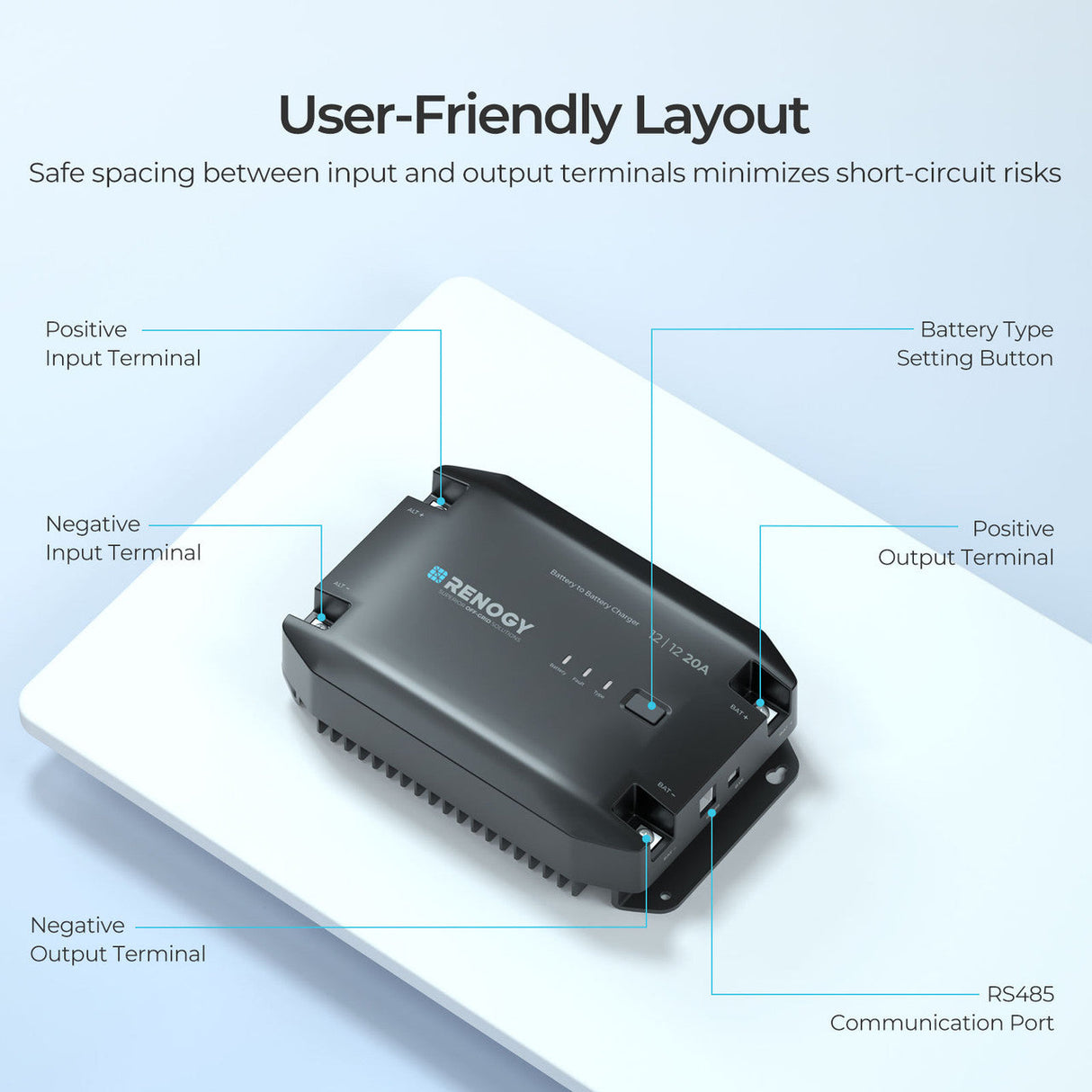 12V 20A DC to DC Battery Charger