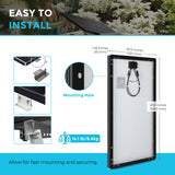 100 Watt 12 Volt Monocrystalline Solar Panel (Black Frame)