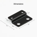 Renogy Mounting Brackets for 12V 100Ah Pro LiFePO4 Batteries (Set of 4)