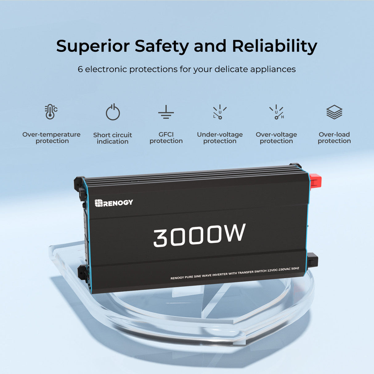 Inversor 12 V onda sinusoidal pura 3000 W / 2000 W / 1000 W