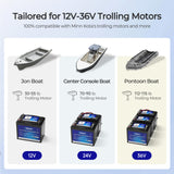 Core - 12V 100Ah Trolling Motor Group 24 LiFePO4 Battery w/ Bluetooth