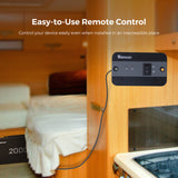 Open Box - 2000W 12V Solar Inverter Pure Sine Wave DC to AC for Camper Van Motorhome Off-Grid