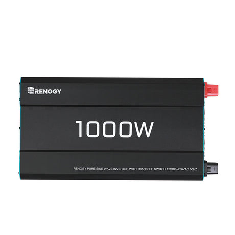 Inversor solar 1000 W 12 V onda sinusoidal pura DC a AC para autocaravanas y sistemas fuera de la red