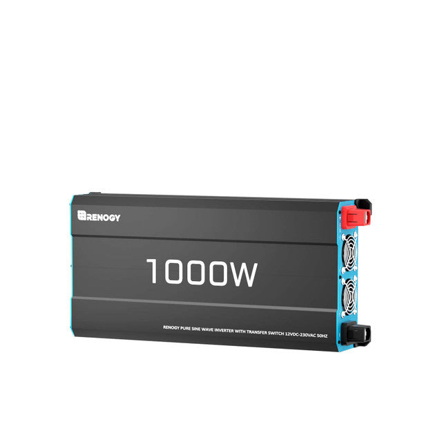 Inversor solar 1000 W 12 V onda sinusoidal pura DC a AC para autocaravanas y sistemas fuera de la red