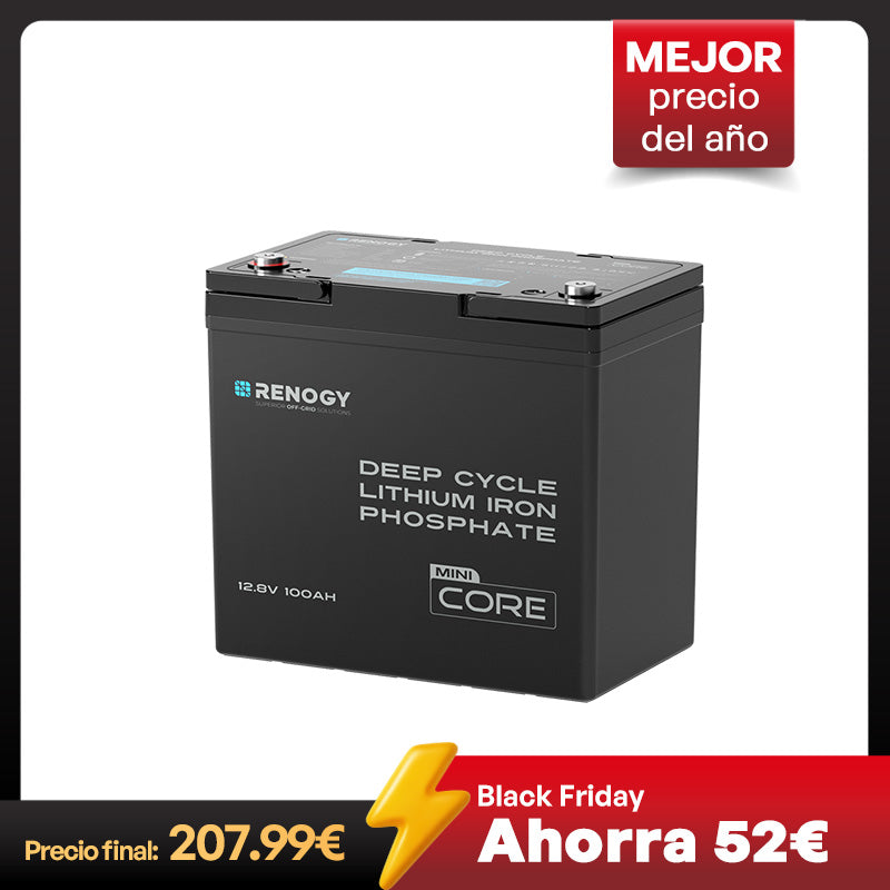 Batería de Litio LiFePO4 Core 12V – 100Ah / 200Ah / 300Ah