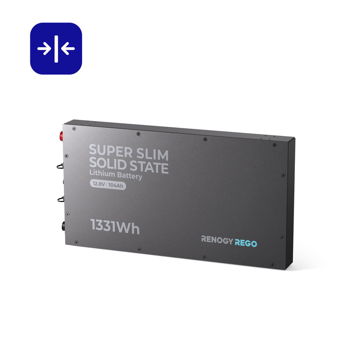 REGO - 12.8V 104Ah Super Slim Lithium Iron Phosphate Battery