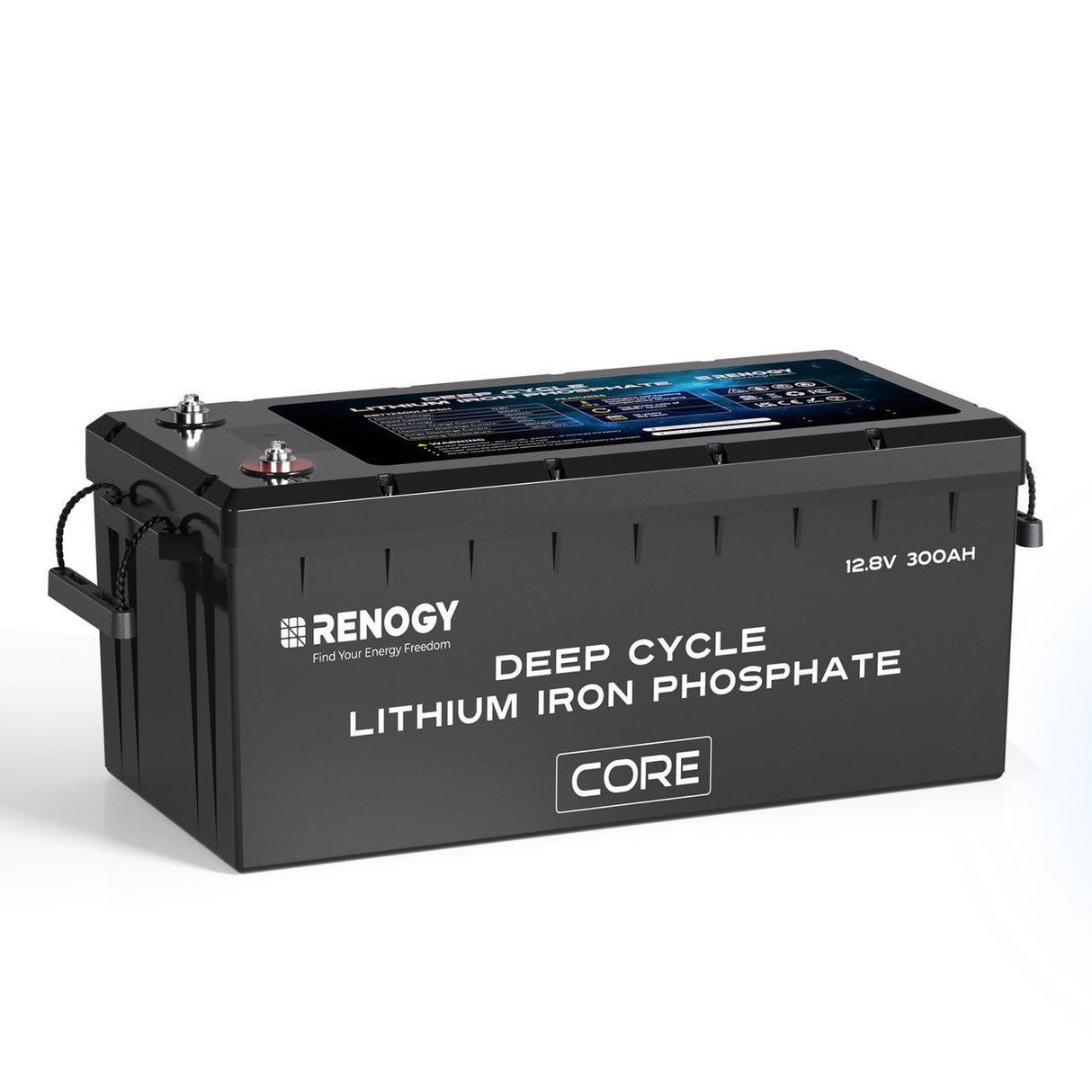 12V 300Ah Core Series Deep Cycle Lithium Iron Phosphate Battery w/Self-Heating New Version