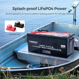 Open Box - 24V 100Ah lithium LiFePo4 battery with self-heating