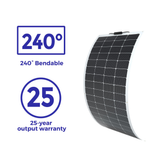 Panel solar flexible monocrystalline 200 W 12 V